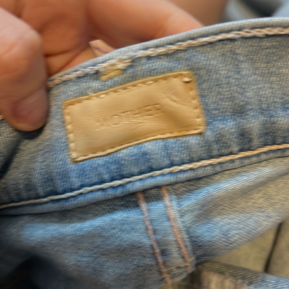 Mother The High Waisted Stunner Ankle Fray Jeans Tinge Size 26 - Picture 6 of 12